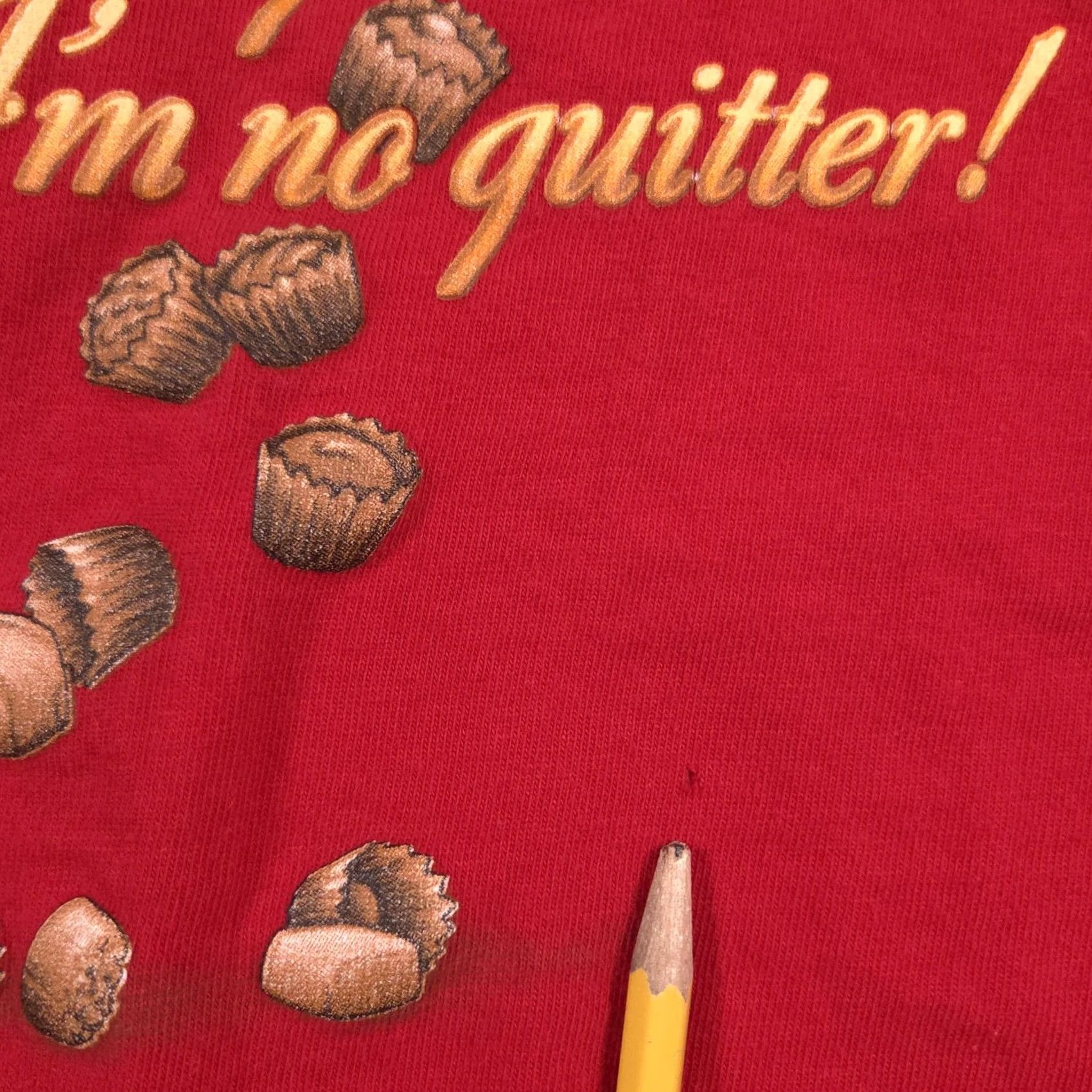 Vintage Morning Sun Shirt Womens 2X Red Chocolate Graphic Humor Short Sleeve Tee Plus Size XXL / US 16-18 / IT 52-54 - 4 Thumbnail