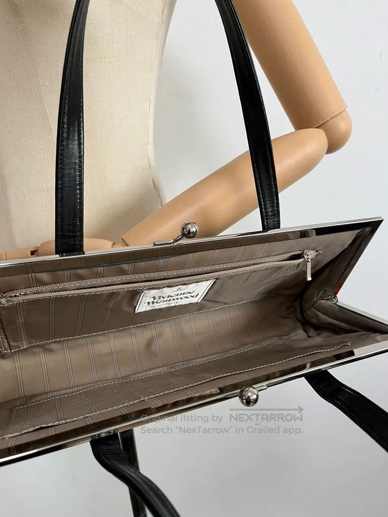 Vivienne Westwood Vivienne Westwood Saturn zipper bag, handbag, black Size ONE SIZE - 7 Thumbnail