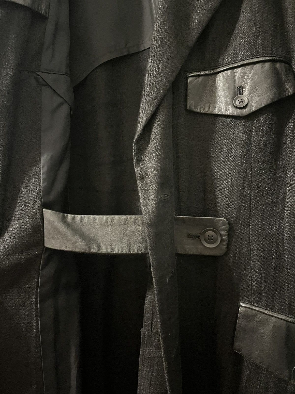 Yohji Yamamoto Yohji Yamamoto Pour Homme Leather Jacket Size US L / EU 52-54 / 3 - 4 Thumbnail