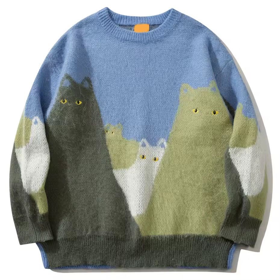 Japanese Brand Japanese Knitted Graphic Hip Hop Anime Cartoon Sweater Size US XL / EU 56 / 4 - 1 Thumbnail