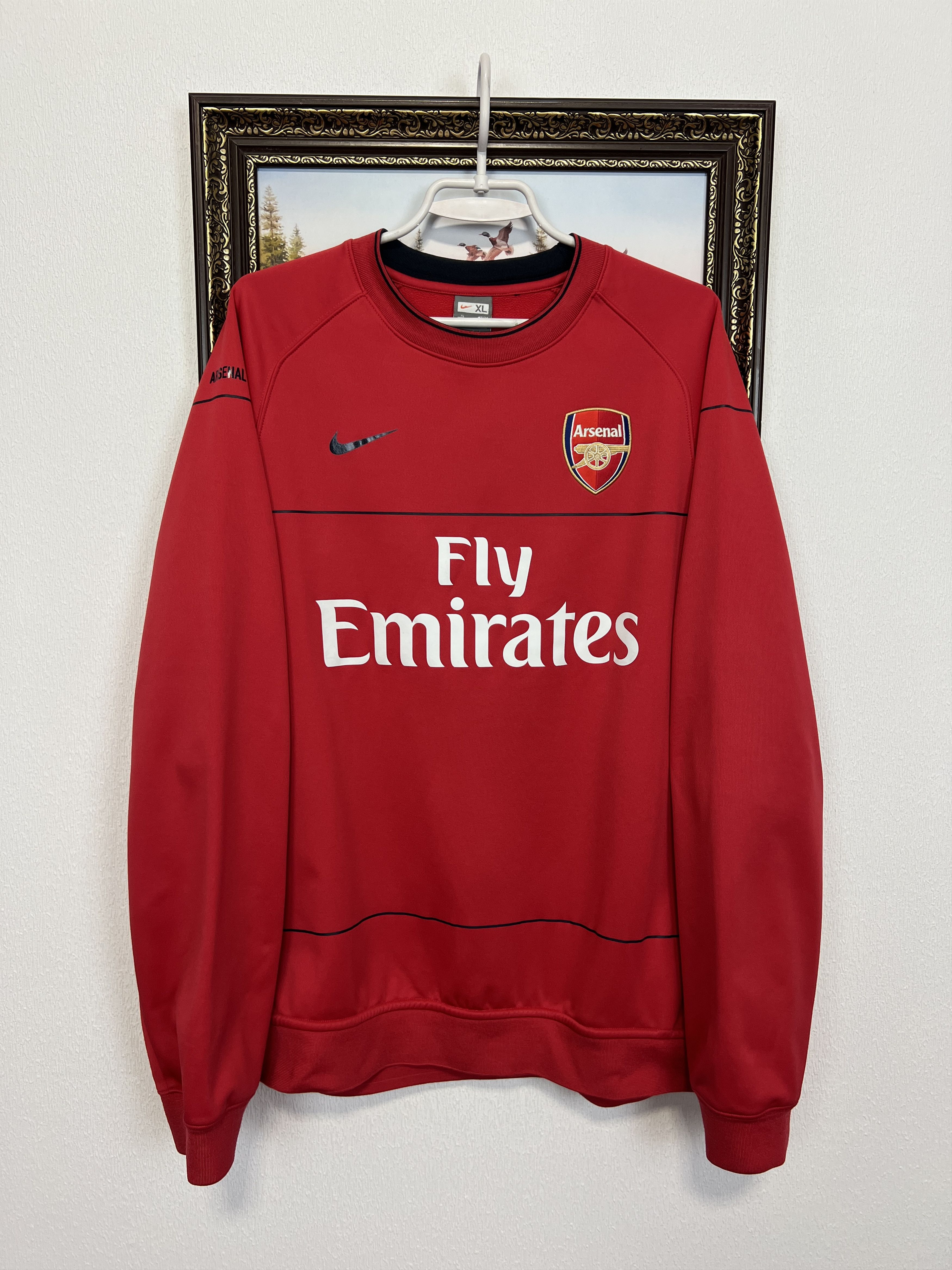 Nike × Vintage Vintage sweatshirt Nike Arsenal O2 soccer jersey
