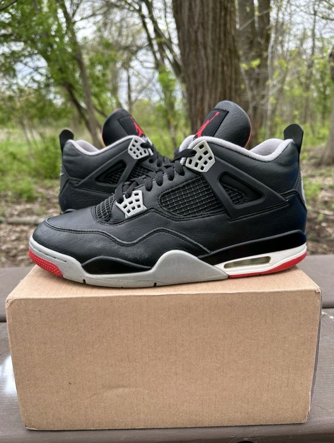 Jordan Brand Nike Air Jordan Retro 4 Bred Reimagined Size 11 Men Size US 11 / EU 44 - 1 Thumbnail