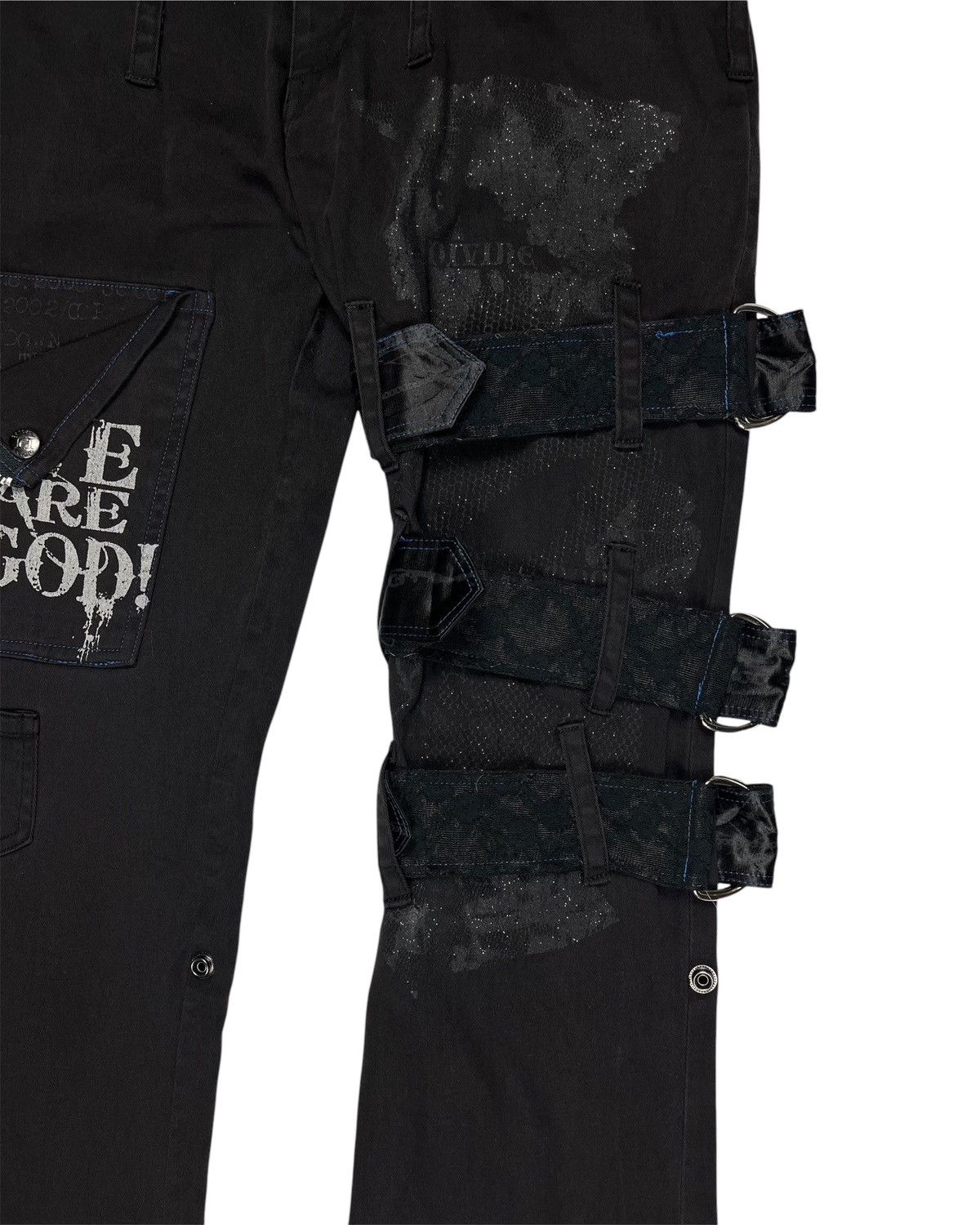 Japanese Brand 2000s h. Anarchy Typewriter Bondage Pants Size US 31 - 4 Thumbnail
