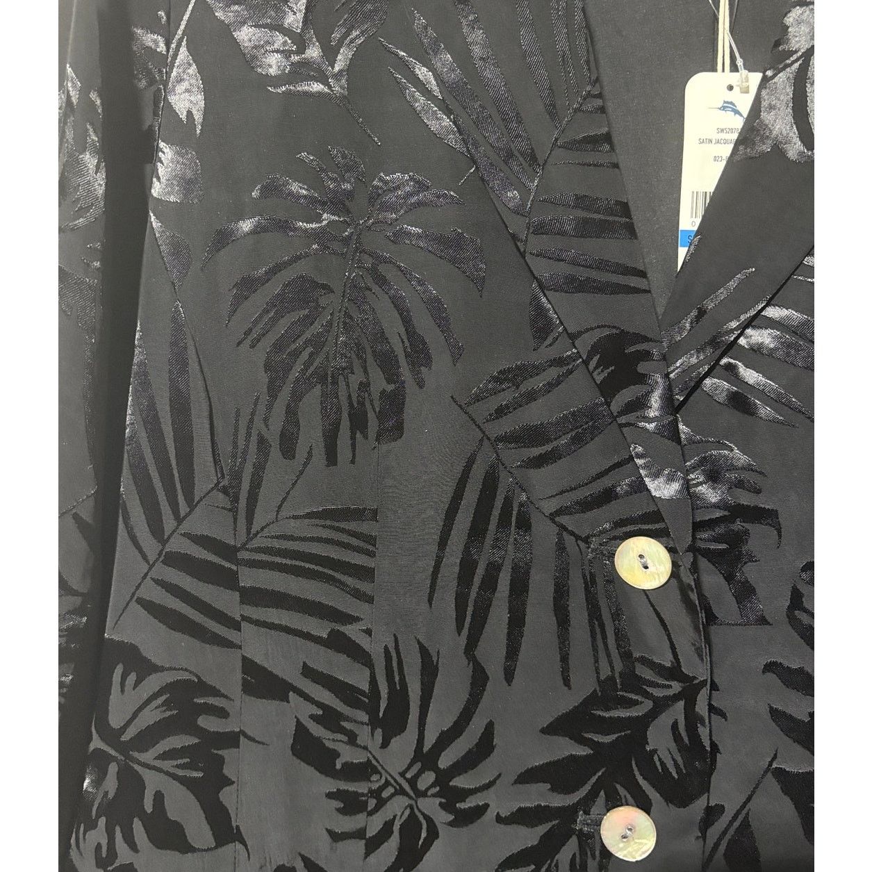 Tommy Bahama XL/16 | TOMMY BAHAMA Women’s Satin Jacquard Blazer Jacket Size XL / US 12-14 / IT 48-50 - 7 Thumbnail