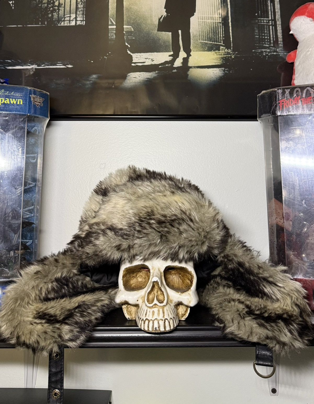 Vintage 1990s Faux Fur Earflap Trapper Hat