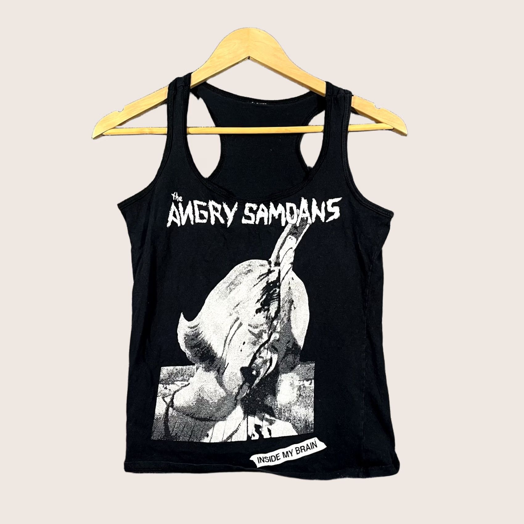 Vintage VINTAGE Angry Samoans Punk Rock Tank Top Shirt Womens XS Black Sleeveless Tank Womens XS Band Tee Size XS / US 0-2 / IT 36-38 - 1 Thumbnail