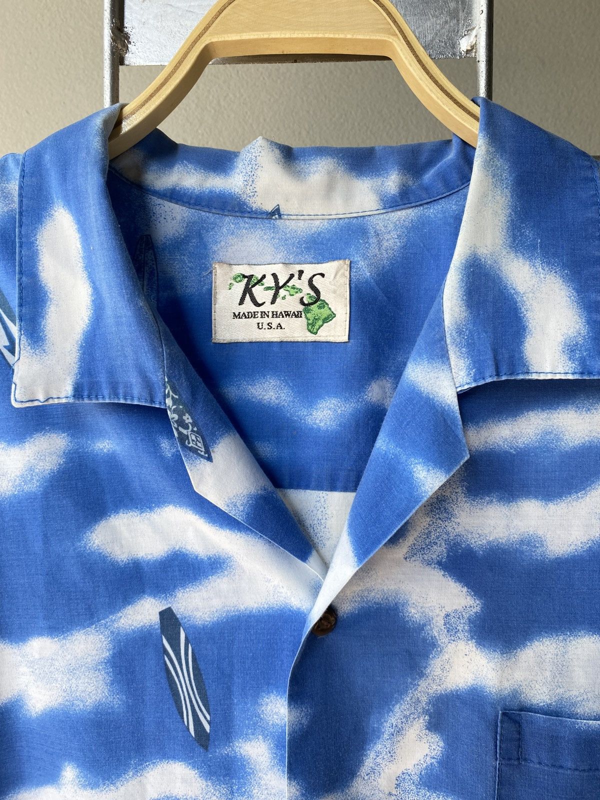 Designer × Vintage KY'S Blue Tropical Palm Hawaiian Shirt Size US XL / EU 56 / 4 - 3 Thumbnail