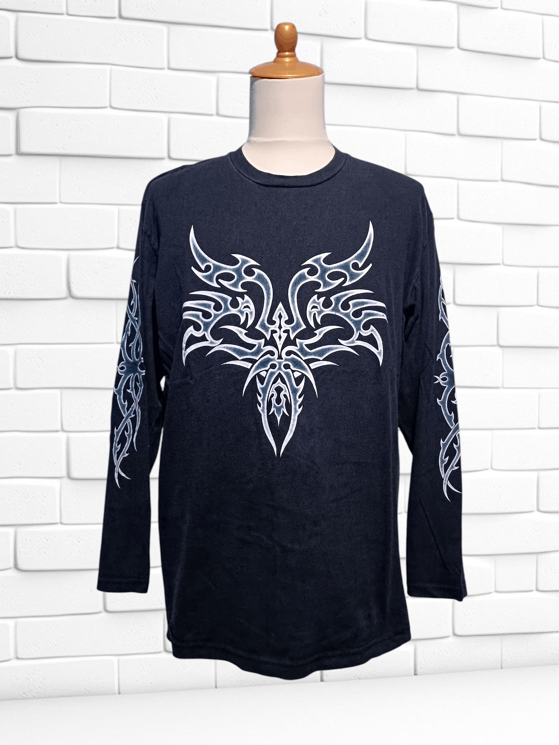 Japanese Brand Japanese Tribal Tattoo Long Sleeve T-shirt Size US L / EU 52-54 / 3 - 1 Thumbnail