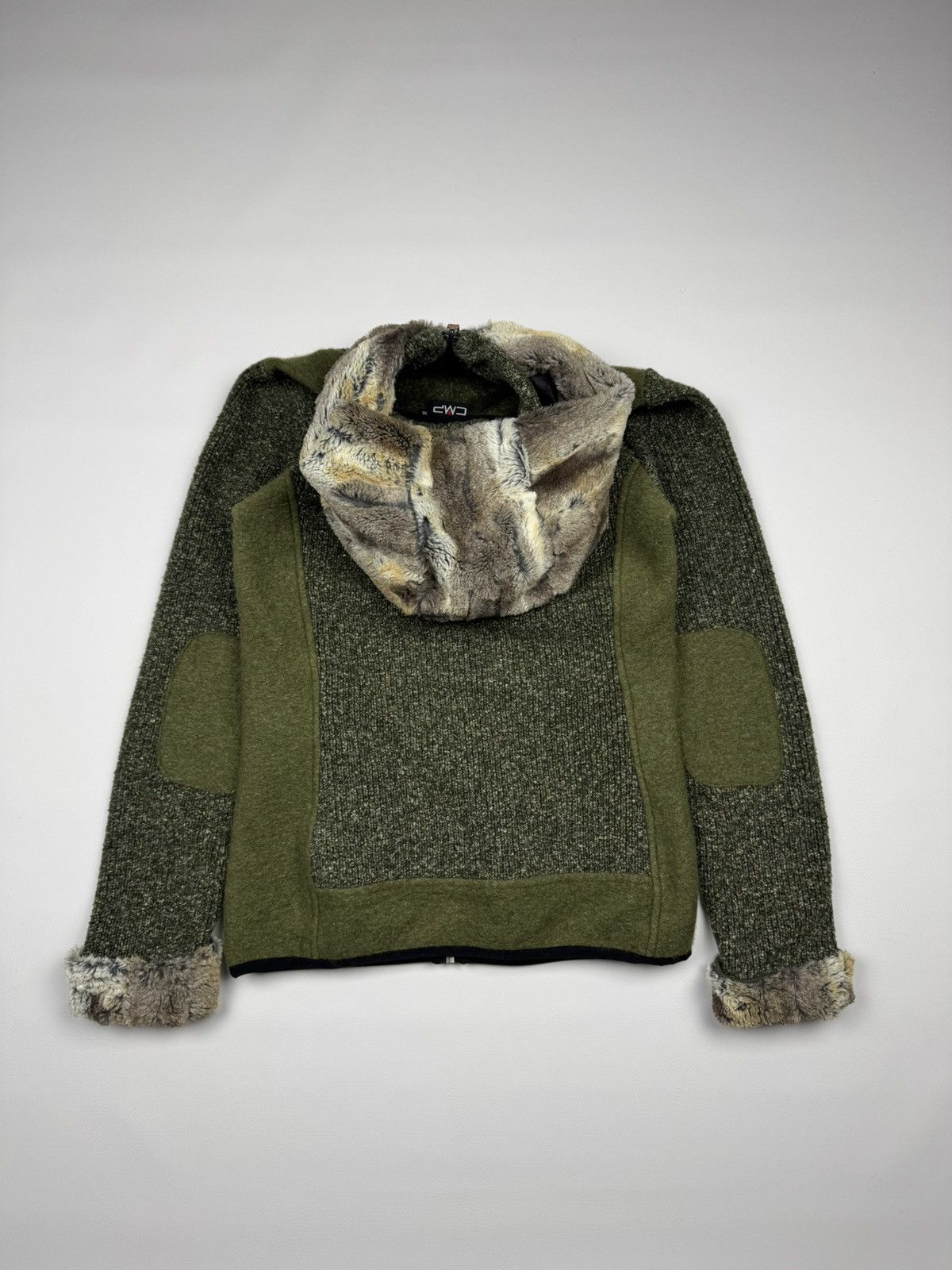 Japanese Brand Vintage Faux Fur Y2k Wool Zip Hoodie Size S / US 4 / IT 40 - 12 Thumbnail