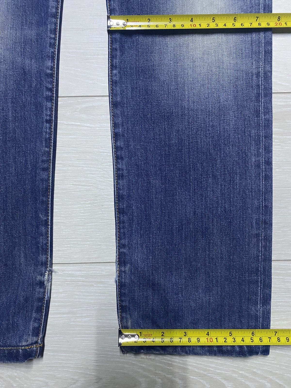 Ring Milano Vintage Ring Milano Blue Wash Distressed Skinny Jeans Size US 31 - 19 Thumbnail