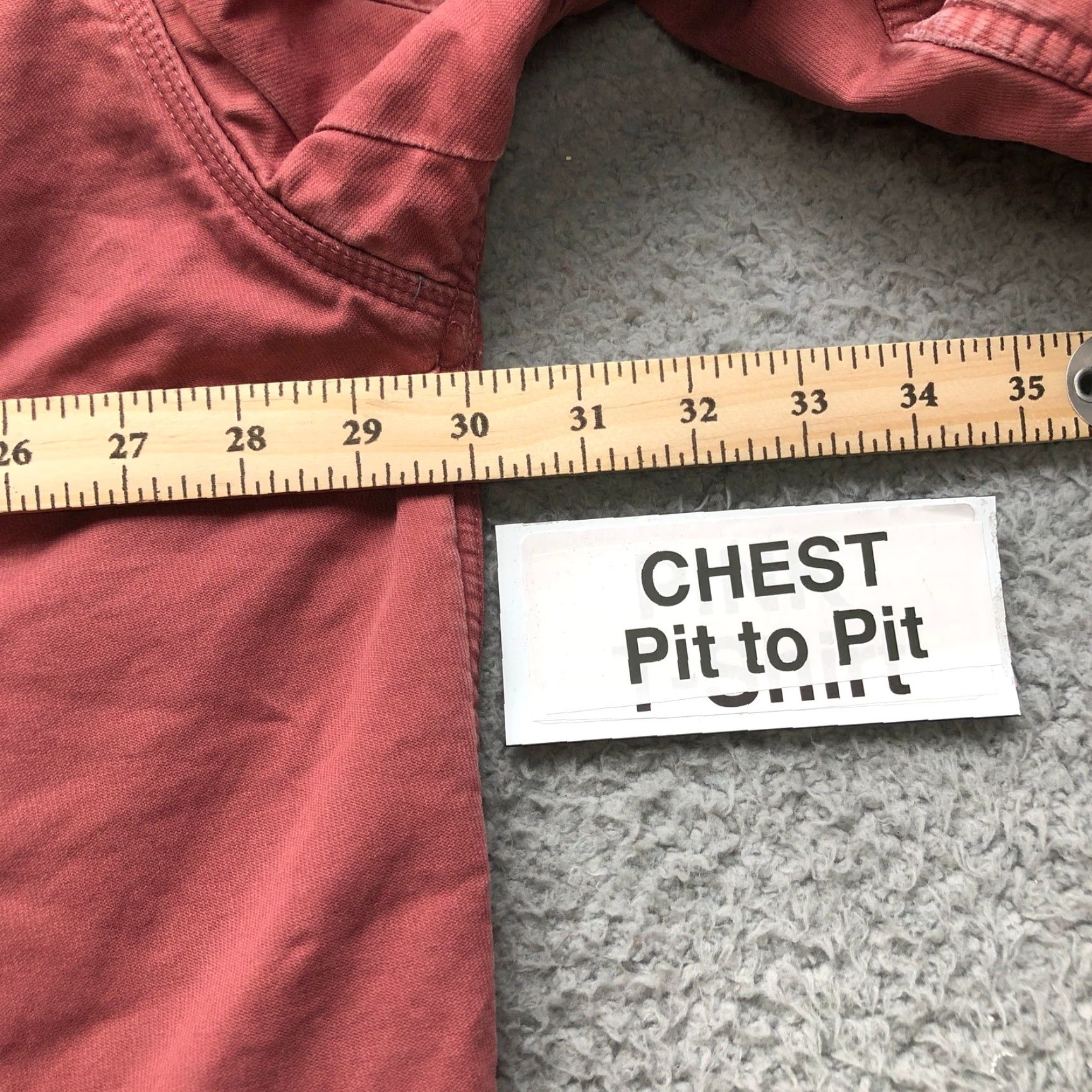 Vintage C.E. Schmidt Button-Up Shirt Mens 2XL Long Sleeve Red Canvas Fleece Lined Casual Work Shirt Size US XXL / EU 58 / 5 - 4 Thumbnail