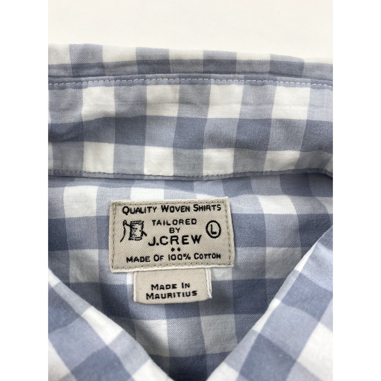 J.Crew J.CREW Button-Down Shirt Mens Large Gray Plaid Regular Slim Button-Up Collared Long Sleeve Mens Shirt Size US L / EU 52-54 / 3 - 3 Thumbnail