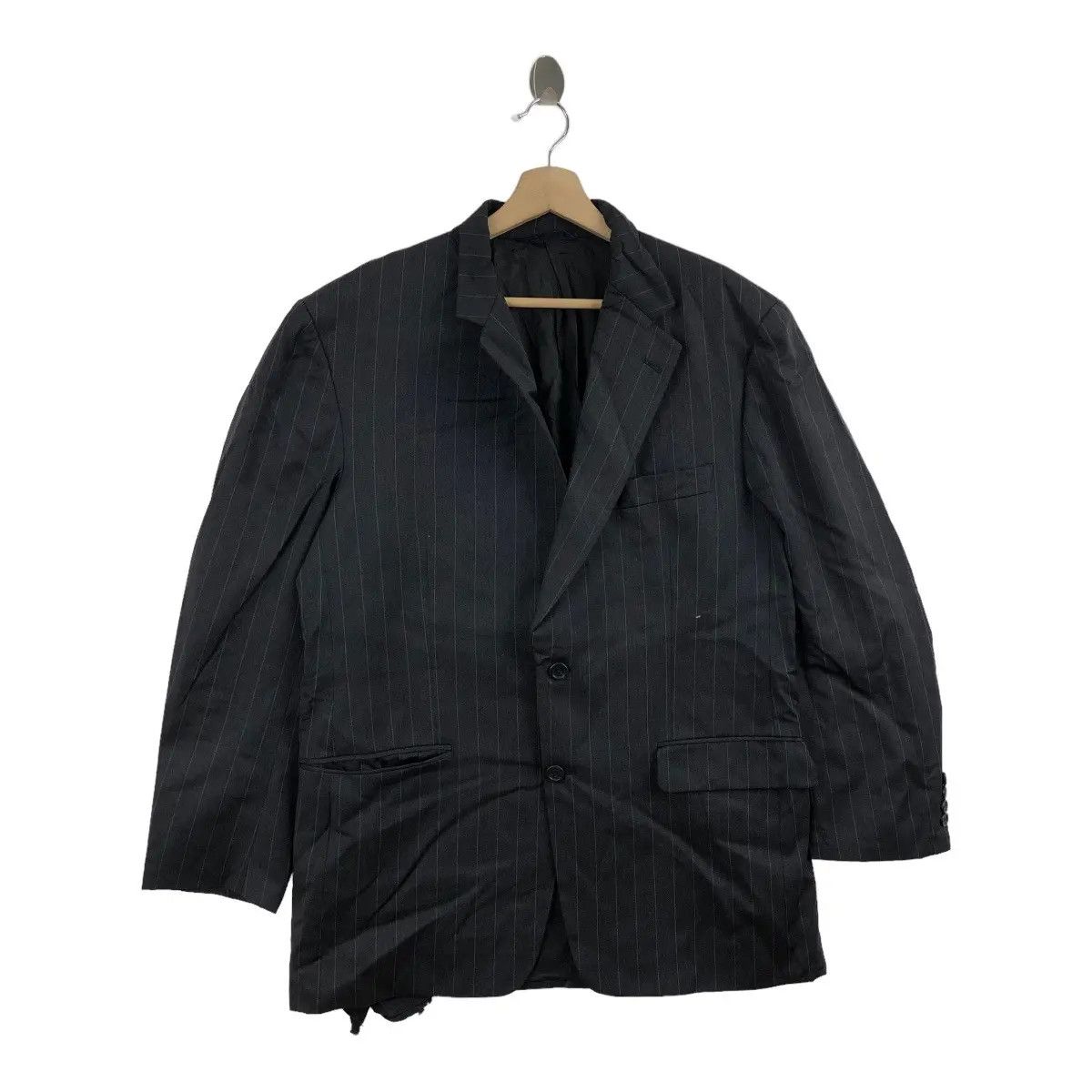 Burberry Vtg BURBERRY LONDON Norman Stockton Striped Blazer 2 Button Size 44R - 1 Thumbnail