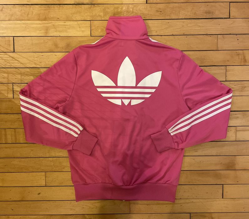 Adidas Vintage 00s Adidas Big Logo Trefoil Full Zip Track Jacket Lg 