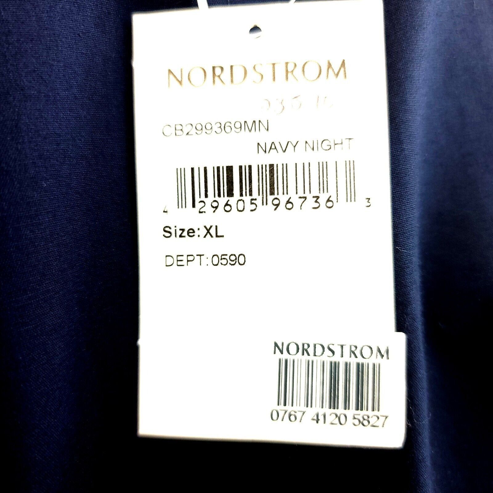 Calibrate NEW Calibrate XL Dark Blue Non Iron Button Front Dress Shirt Size US XL / EU 56 / 4 - 8 Thumbnail