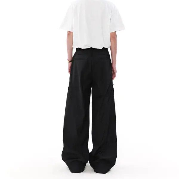 Japanese Brand VIBE Black Vintage Loose Fit Casual Suit Trousers Size US 32 / EU 48 - 2 Thumbnail