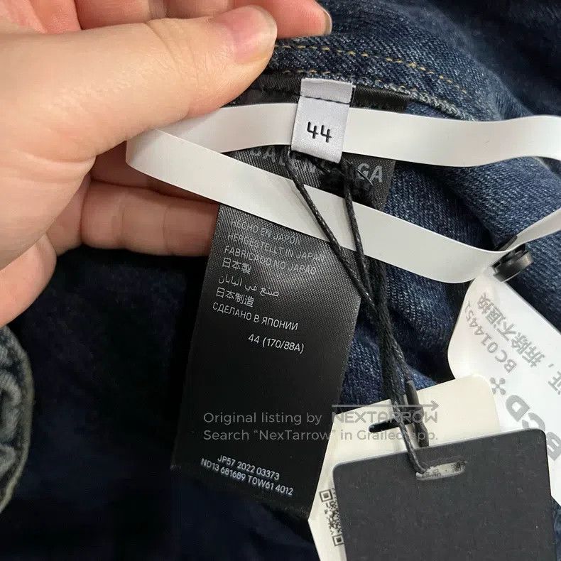 Balenciaga Balenciaga Blue Washed Effect Denim Jacket Size US S / EU 44-46 / 1 - 4 Thumbnail