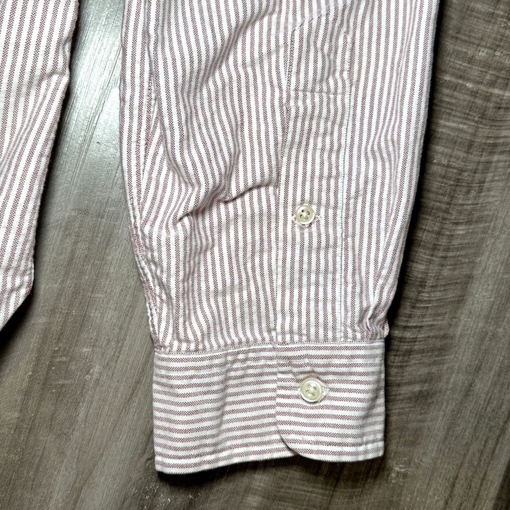 Ralph Lauren Ralph Lauren Custom Fit Striped Long Sleeve Button Down - XL Mens White Cotton 100% Size US XL / EU 56 / 4 - 4 Thumbnail