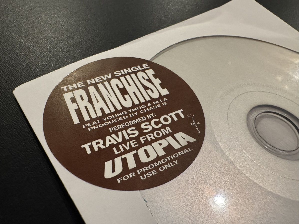 Travis Scott Travis Scott Franchise CD Promo Single Tour White Brown Size ONE SIZE - 4 Thumbnail