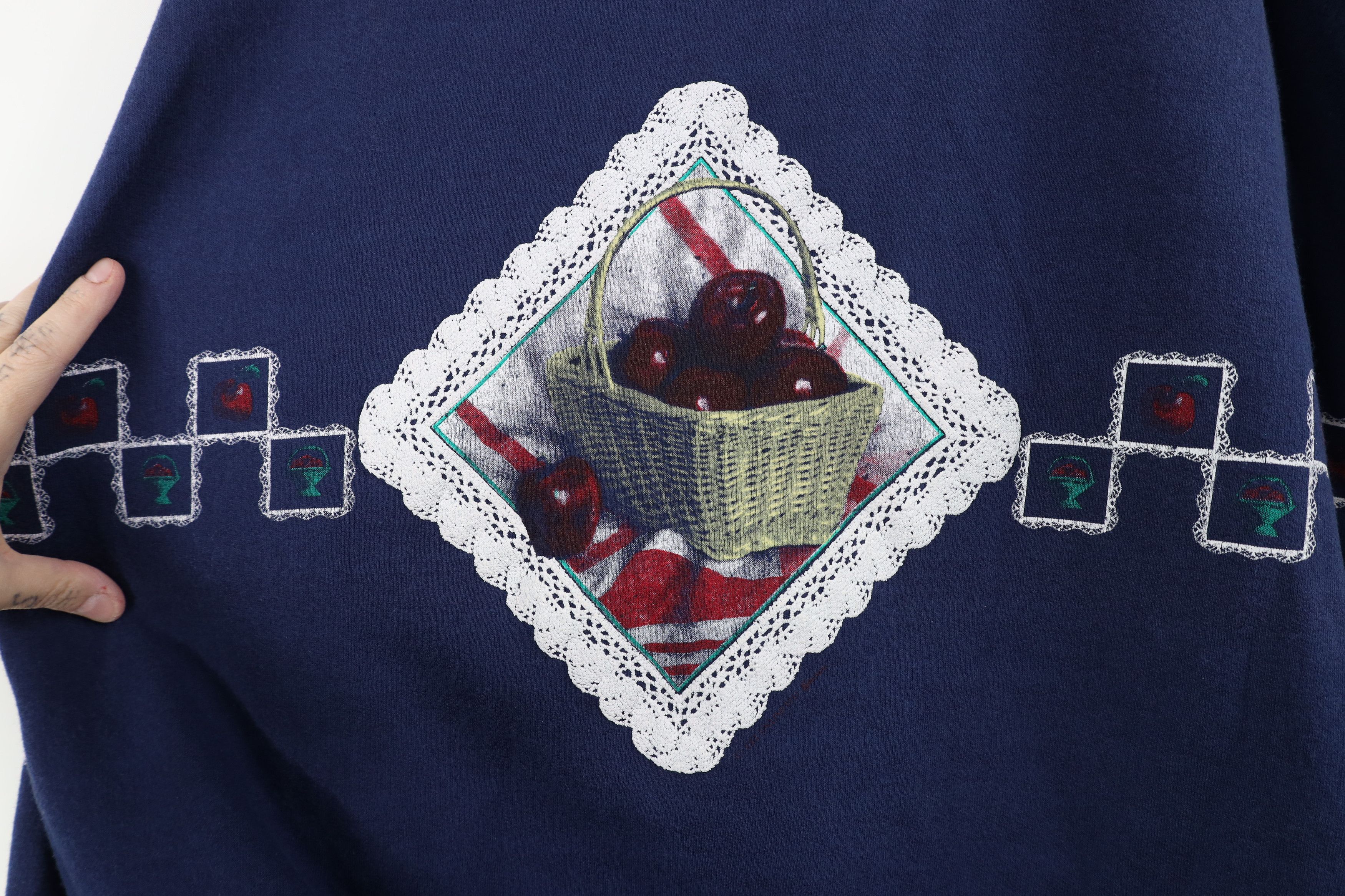 Vintage Vintage 90s Country Apple Vermont Layered Sweatshirt USA Size XL / US 12-14 / IT 48-50 - 5 Thumbnail