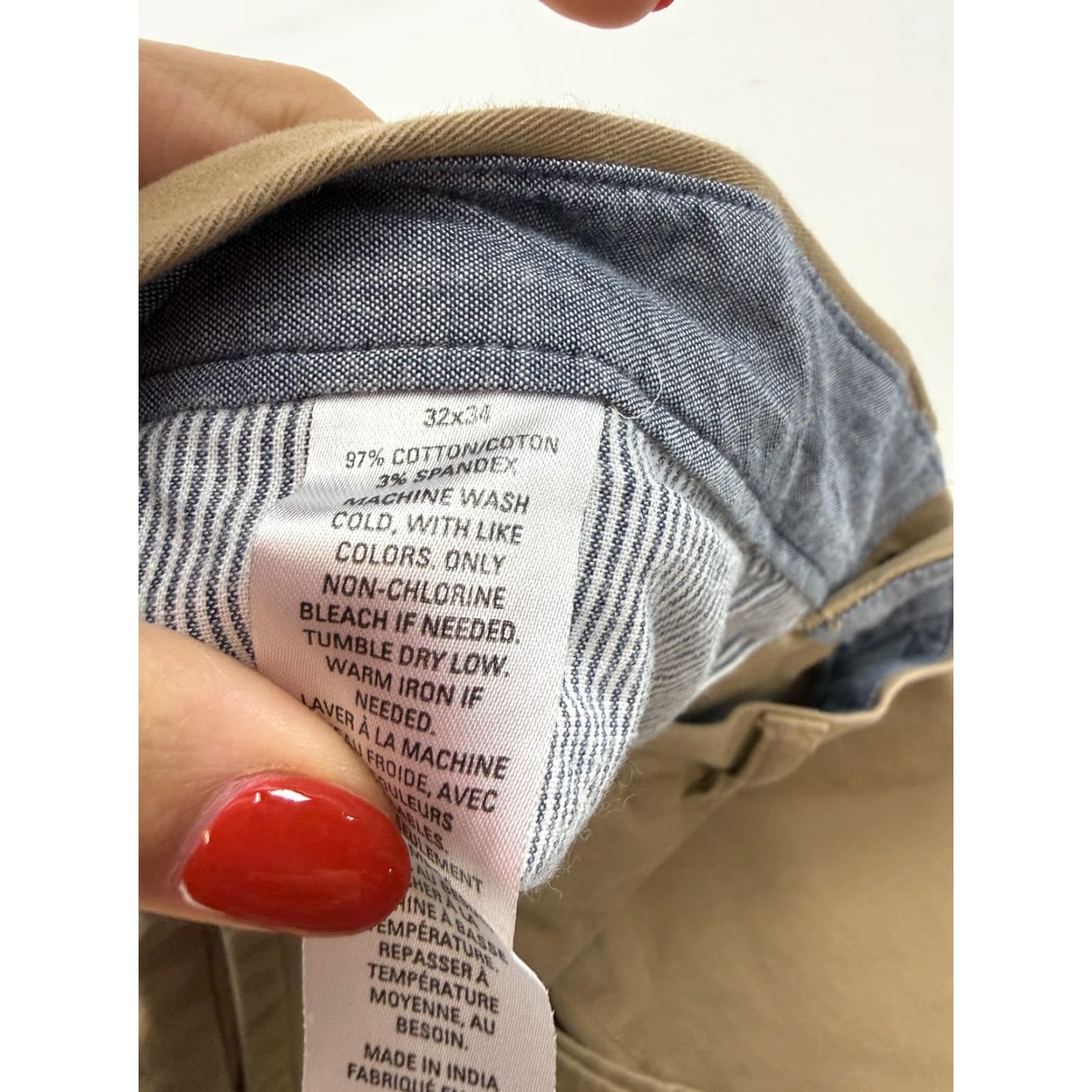 Vintage Wallin & Bros Pants Mens 32x34 Beige Chino Straight Leg Stretch Casual Wallin & Bros. Pants Mens 32x34 Beige Chino Straight Leg Stretch Casual Size US 32 / EU 48 - 4 Thumbnail