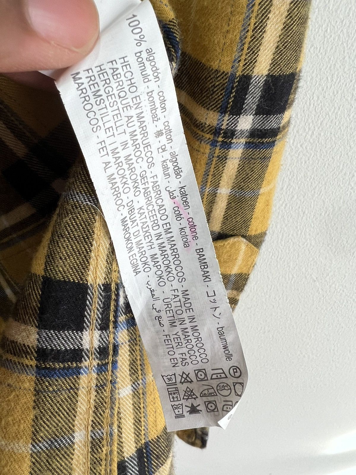 Zara Mens Zara Plaid Yellow Flannel Button Up Shirt L Size US L / EU 52-54 / 3 - 6 Thumbnail