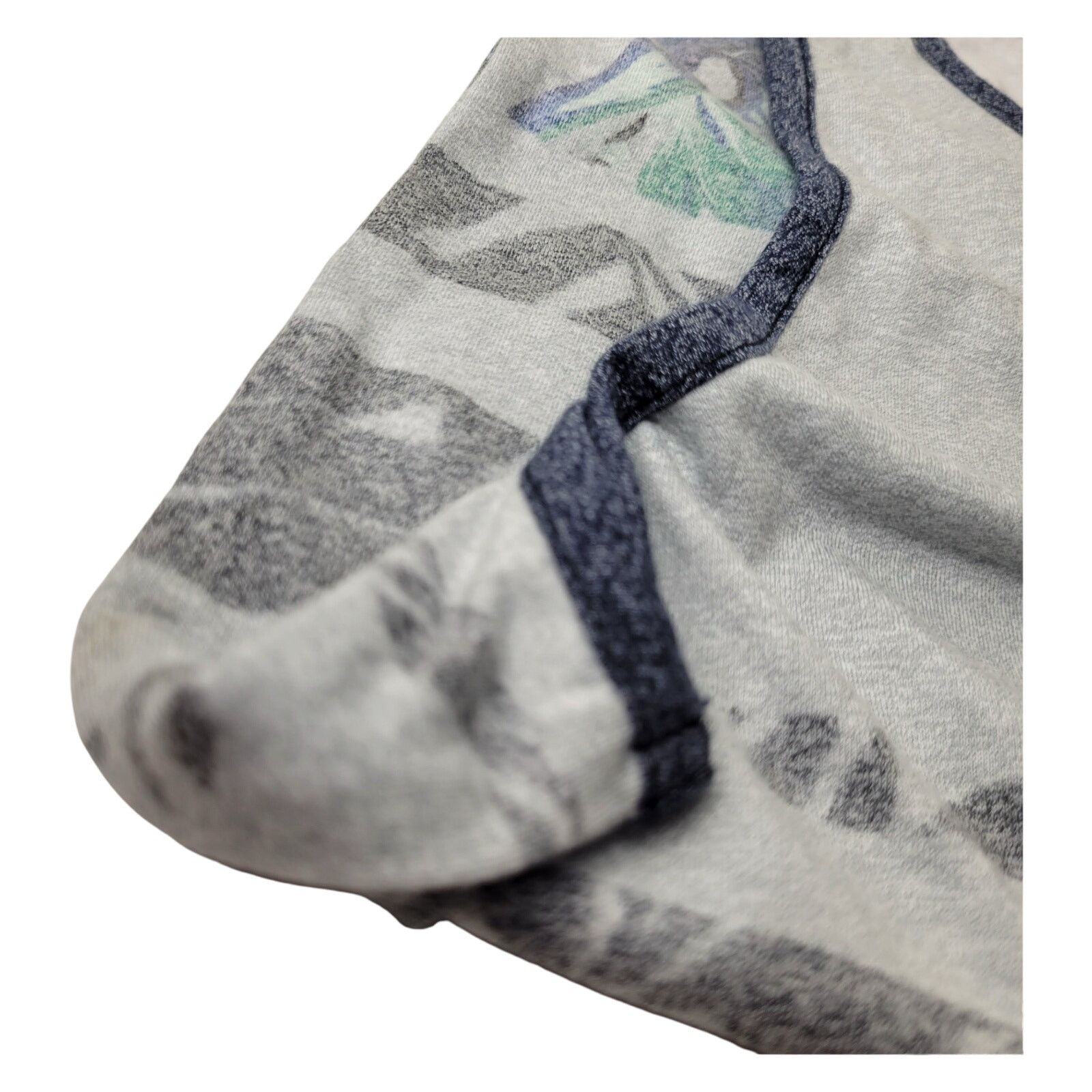 George George Men's S Tank Top Shirt Grey Blue Floral Summer Stripe Size US S / EU 44-46 / 1 - 10 Thumbnail