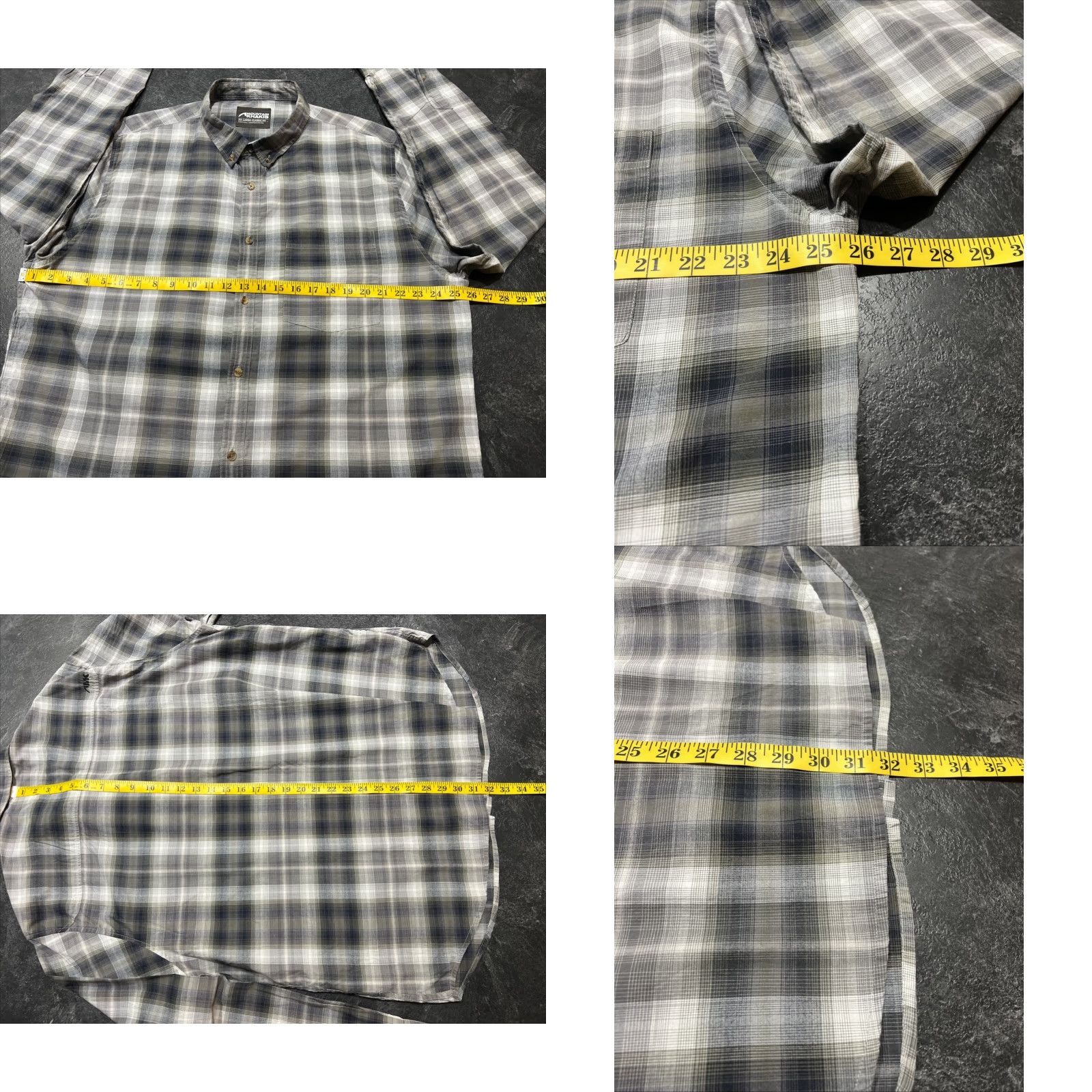 Mountain Khakis Mountain Khakis Shirt Men's XXL 2XL Lightweight L/S Gray Plaid Size US L / EU 52-54 / 3 - 8 Thumbnail