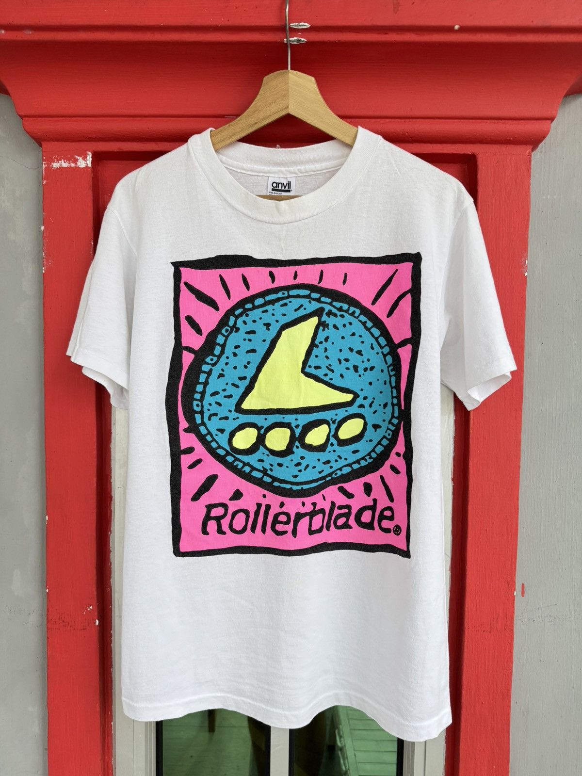 Vintage Vintage 90s Rollerblade Graphic Tee Size US L / EU 52-54 / 3 - 1 Thumbnail