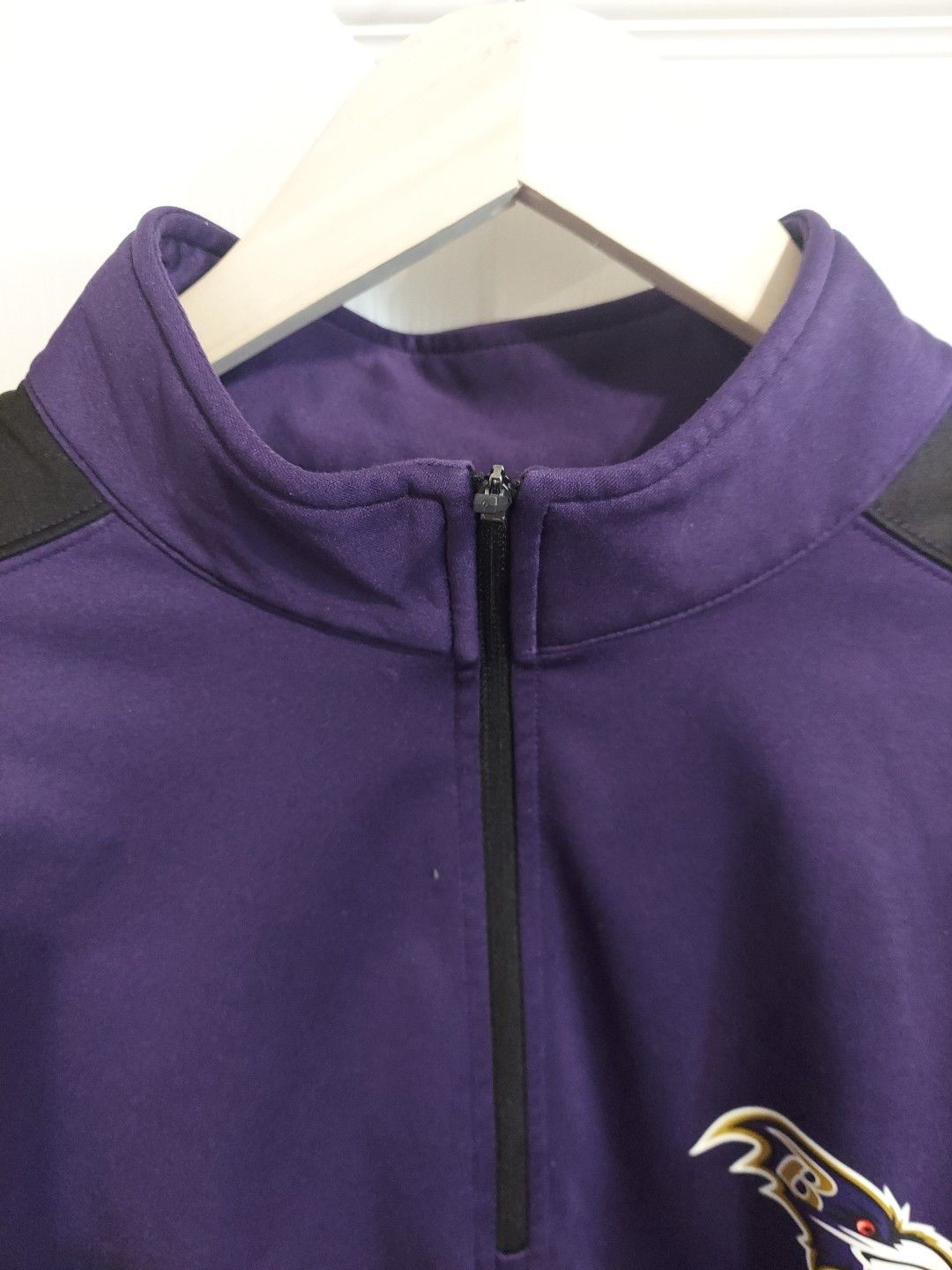 NFL Baltimore Ravens Purple 1/4 Zip Pullover Size XL Stretch NF Size US XL / EU 56 / 4 - 5 Thumbnail
