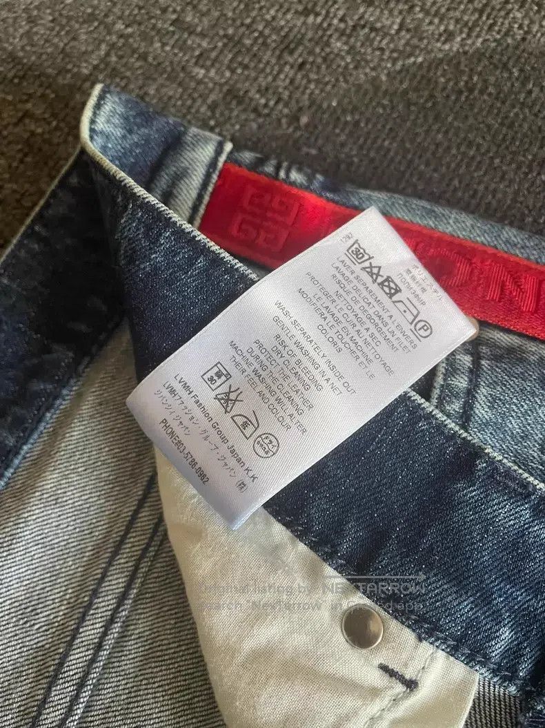 Givenchy Givenchy Denim pants side-stripe logo with stretch Size US 33 - 7 Thumbnail