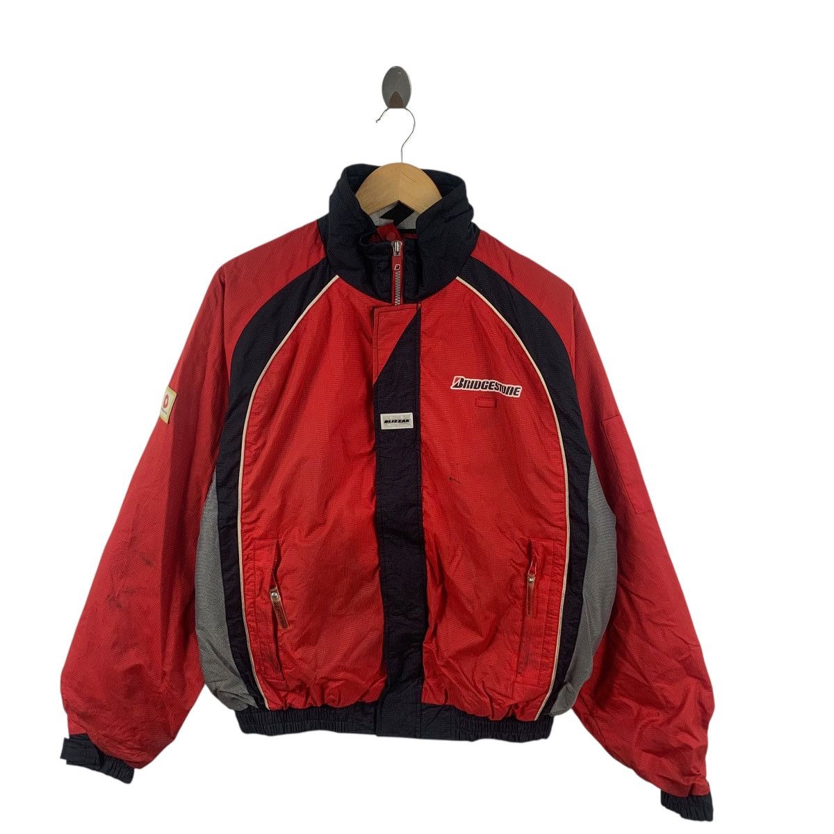Vintage Vintage BRIDGESTONE BLIZZAK RACING Motorsport Jacket Size US L / EU 52-54 / 3 - 3 Thumbnail