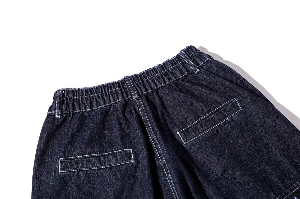 Japanese Brand × Jean Japanese retro solid color multi-pocket washed cargo jeans Size US 32 / EU 48 - 5 Thumbnail
