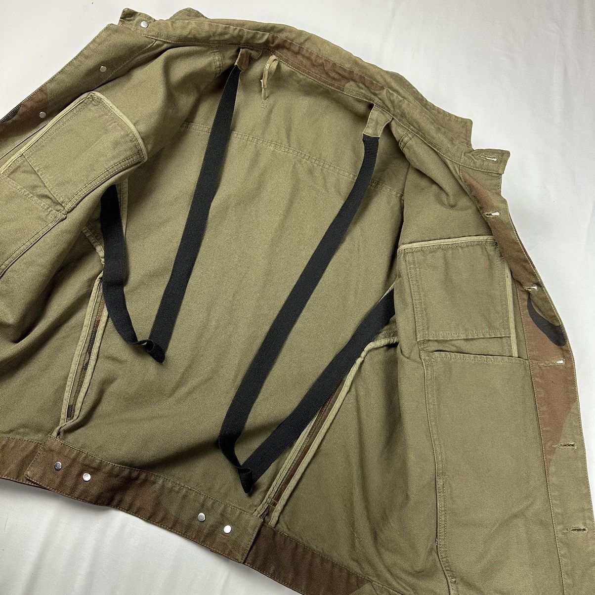 Boris Bidjan Saberi 11 By Boris Bidjan Saberi Camo Denim Jacket Size US L / EU 52-54 / 3 - 10 Thumbnail