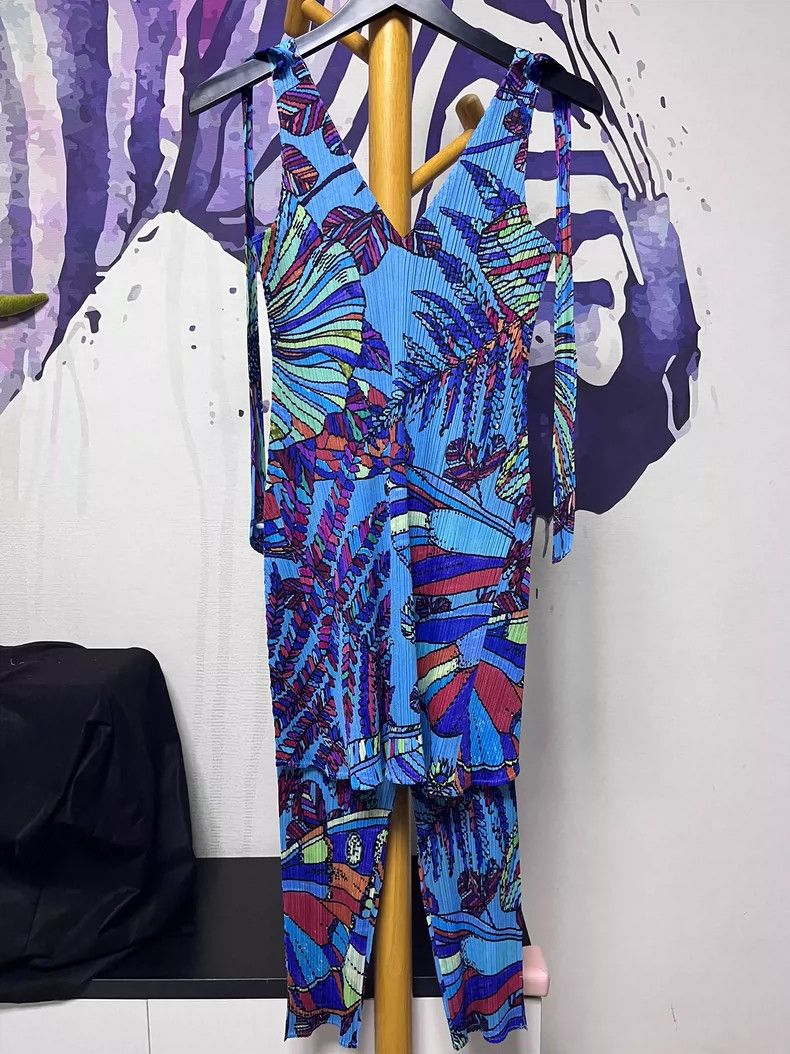 Issey Miyake Issey Miyake PP Tropical Print Set - dmc Size US 32 / EU 48 - 1 Thumbnail