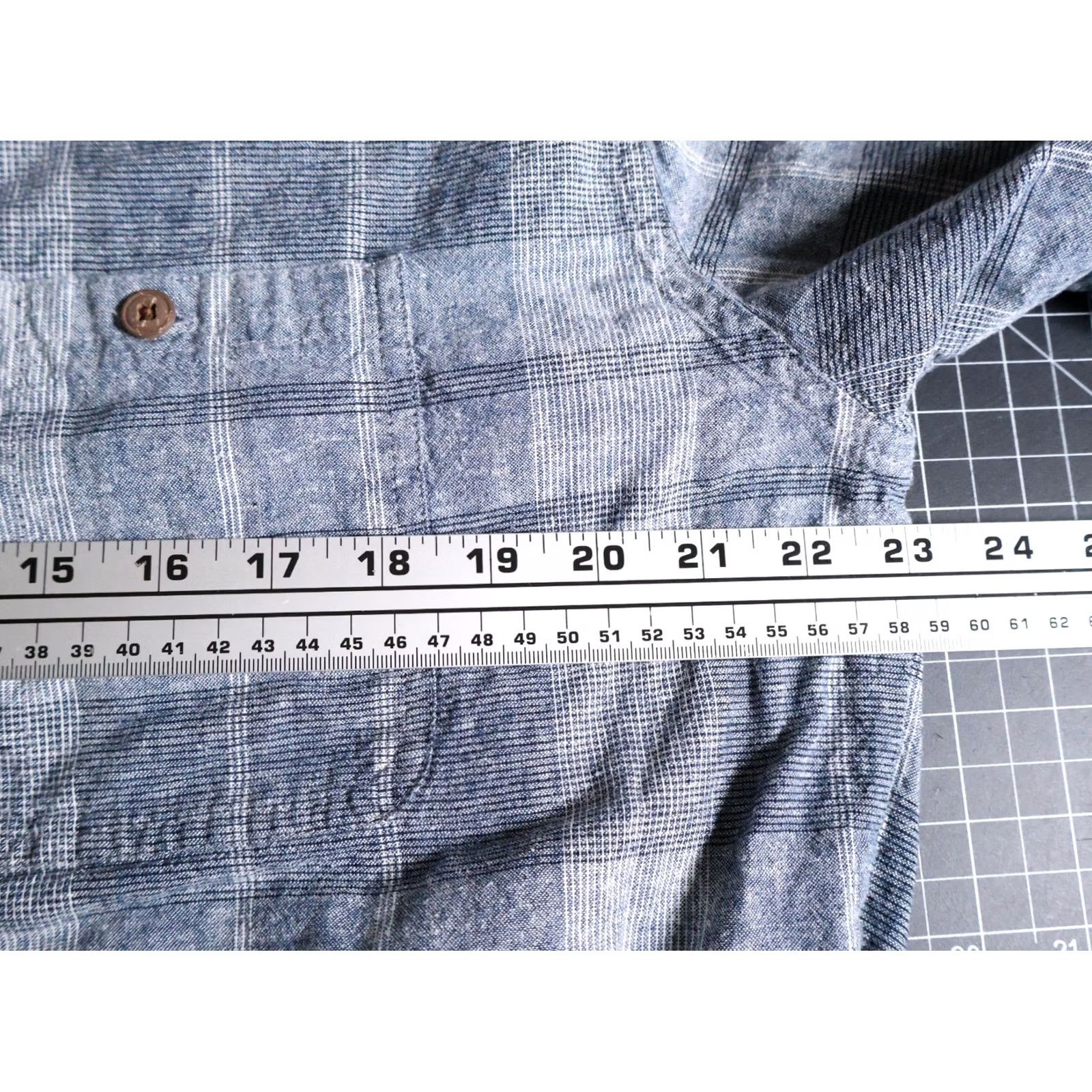 Patagonia Patagonia Shirt Men's XL Gray Plaid Check Organic Cotton Hemp Back Step Button-Up Short Sleeve Casual Workwear Winter Fall Spring Size US XL / EU 56 / 4 - 5 Thumbnail