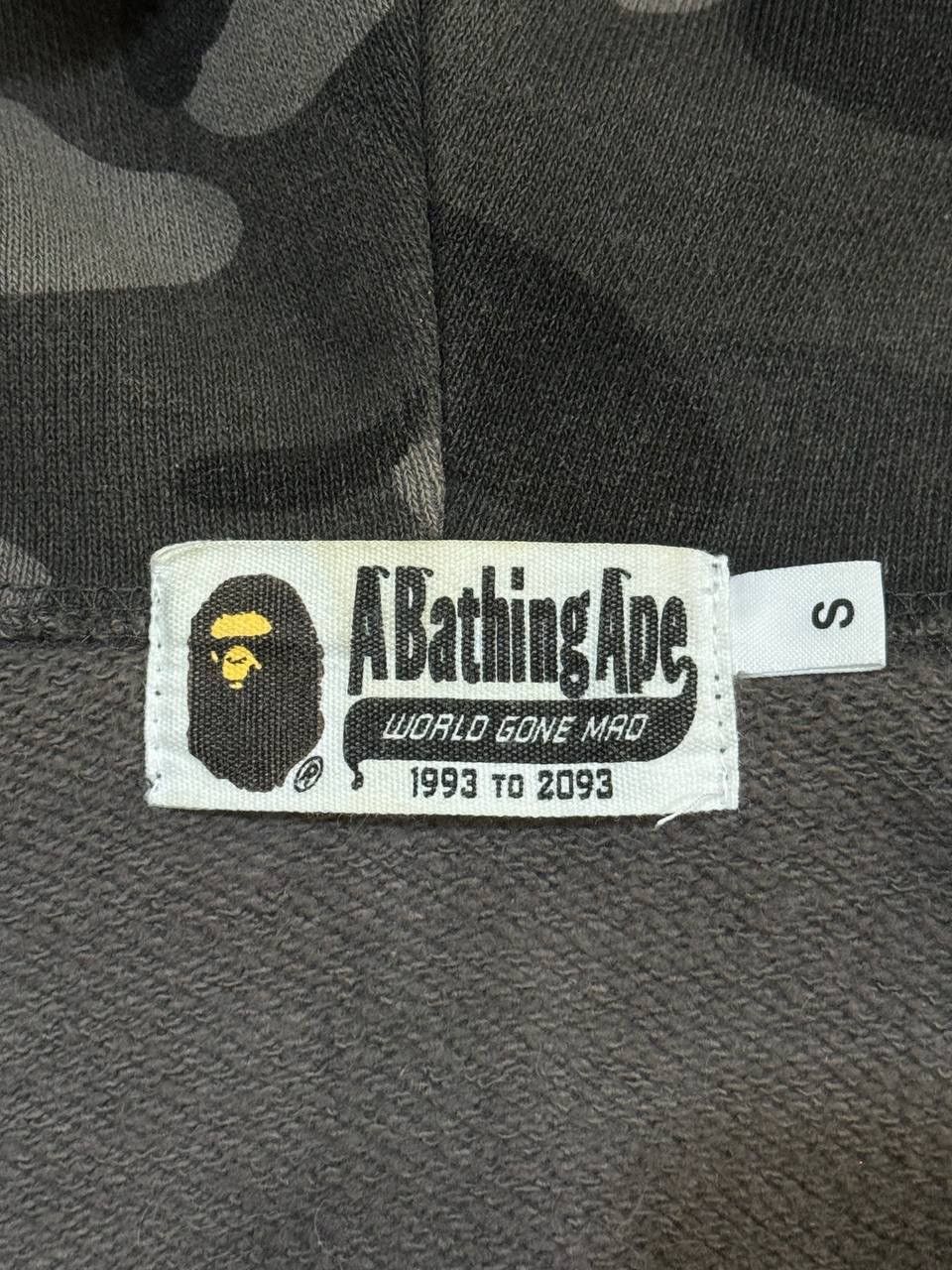 Bape Bape Black/Grey Color Camo Shark Zip Hoodie Size US S / EU 44-46 / 1 - 6 Thumbnail