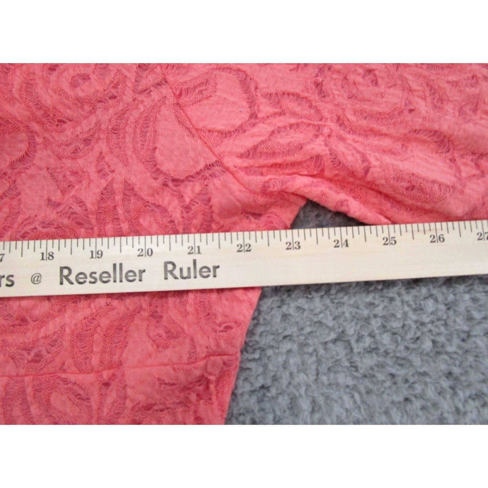 Pinko VINTAGE Simply Noelle Watermelon Pink Tunic Dress Lace 3/4 Sleeve Size 2XL NEW Size XXL / US 16-18 / IT 52-54 - 5 Thumbnail
