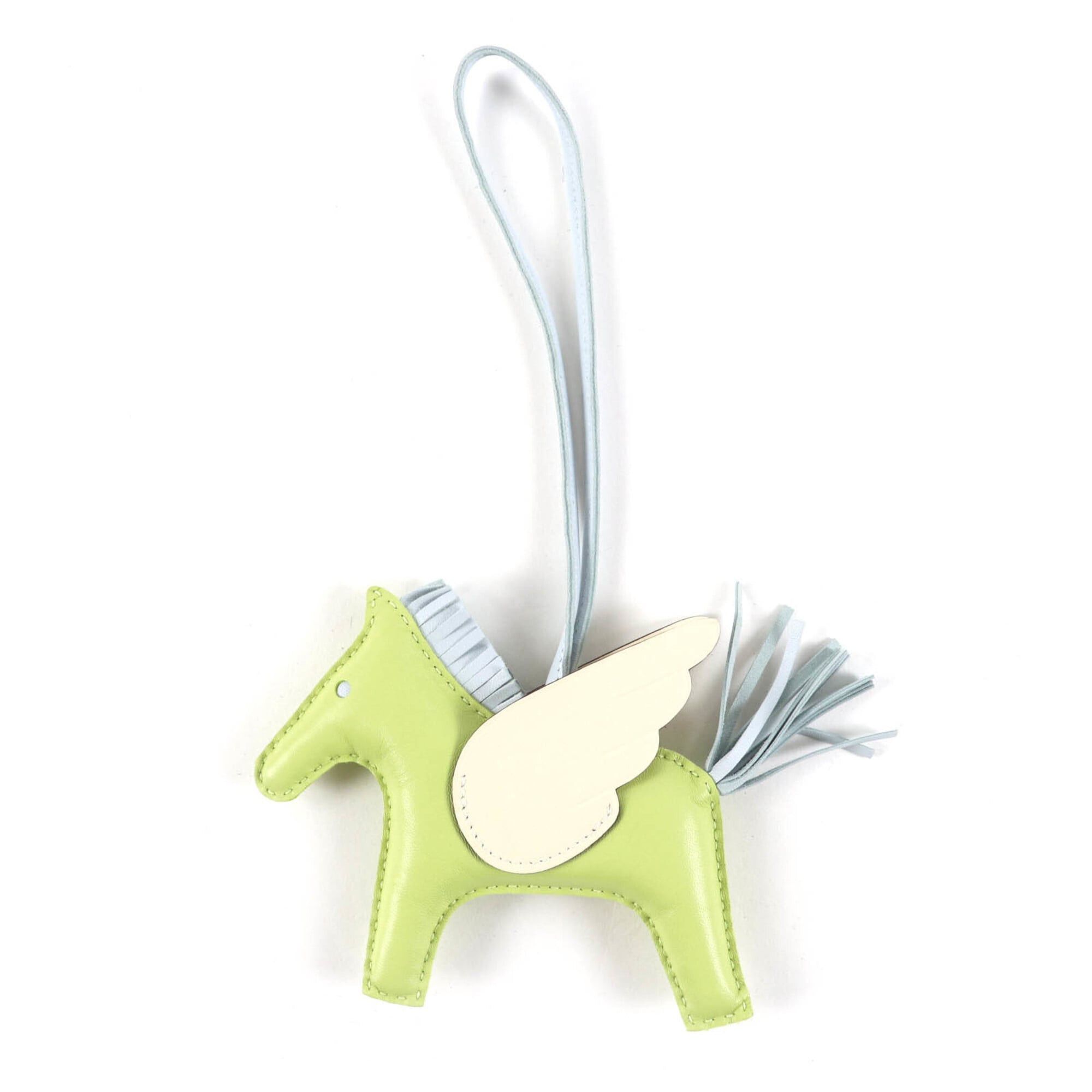 Hermes HERMES Rodeo Charm Pegasus MM Jaune Bourgeon Nata Bleu Brume Agneau Milo Bag Z Stamp Comes with Box Made in France Women's Size ONE SIZE - 1 Thumbnail