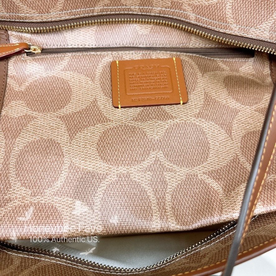 Coach Large City Tote Bag In Maxi Signature Canvas CCD66 Size ONE SIZE - 6 Thumbnail