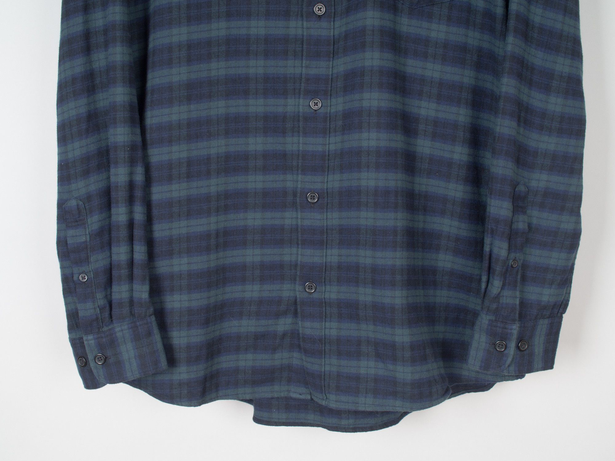 Muji Organic Cotton Blackwatch Tartan Check Plaid Flannel Shirt Size US L / EU 52-54 / 3 - 4 Thumbnail