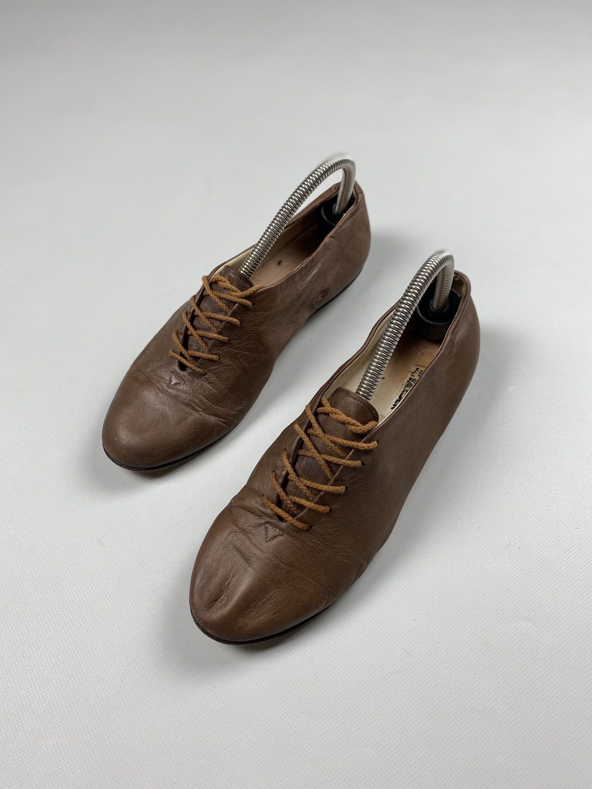 Jil Sander × Vintage Jil Sander ladies leather flats ballets size 40 1/2 Size US 10.5 / IT 40.5 - 12 Thumbnail