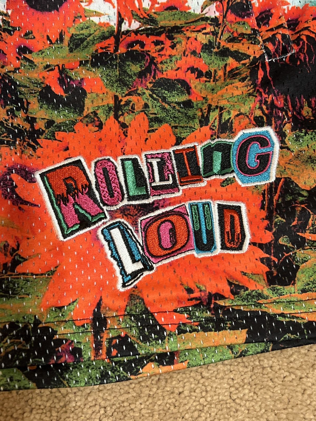 Rolling Loud Rolling Loud 2022 Sunflower Mesh Shorts Small Size US 26 / EU 42 - 2 Thumbnail