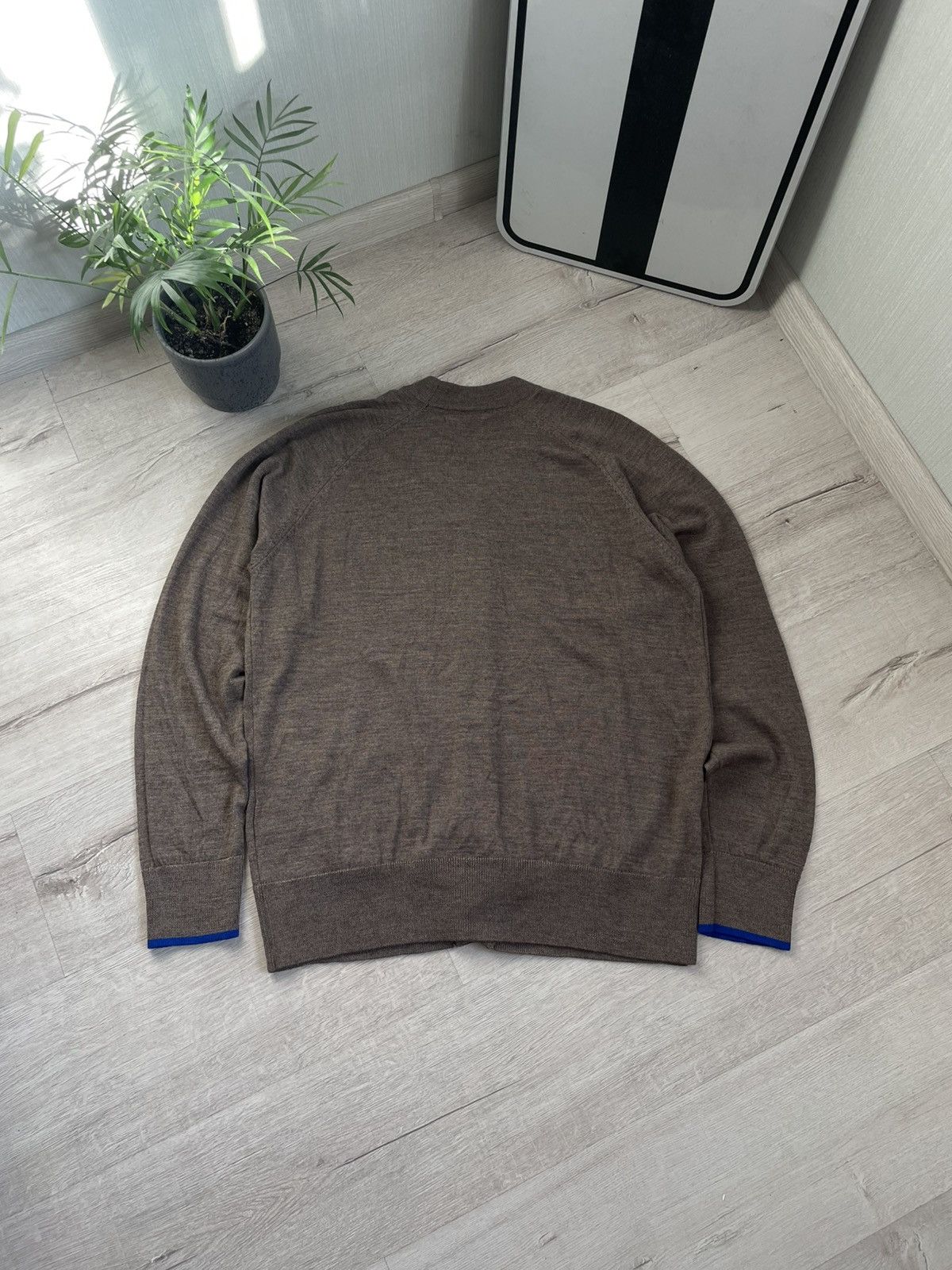Japanese Brand Rare Universal Works Merino Wool Cardigan Y2k Sweater Size US L / EU 52-54 / 3 - 2 Thumbnail