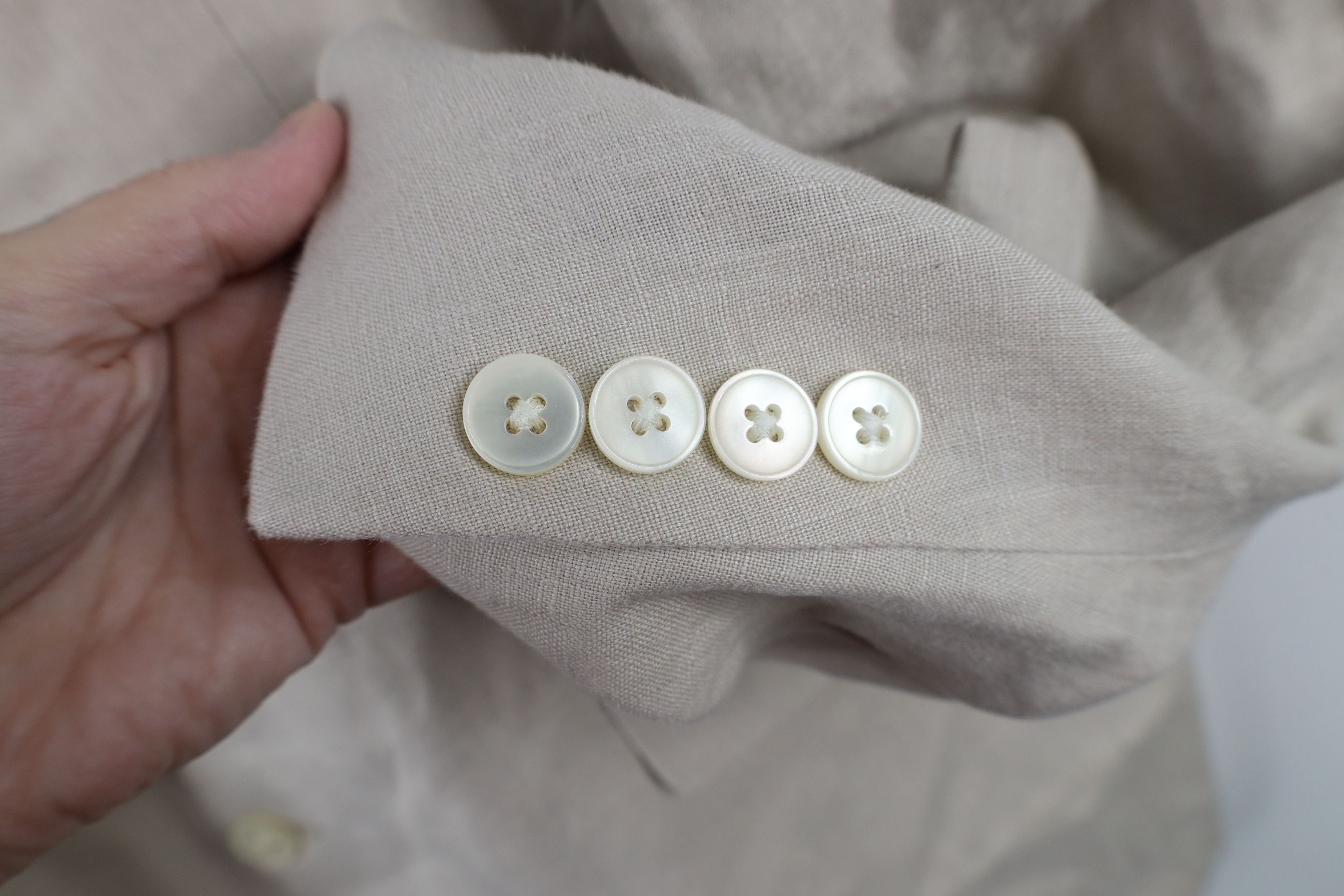 Ralph Lauren × Vintage Vintage Ralph Lauren Blazer Sport Coat Suit Jacket Beige Size US XL / EU 56 / 4 - 4 Thumbnail