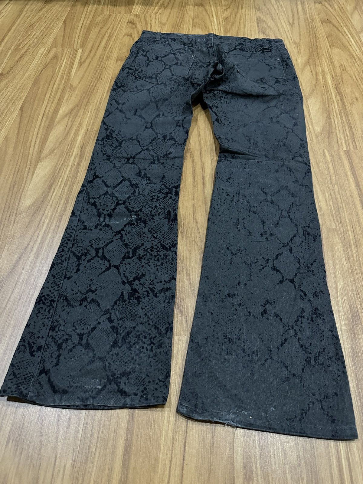 If Six Was Nine Semantic Design "Python" Woven Flared Jeans Size US 30 / EU 46 - 10 Thumbnail