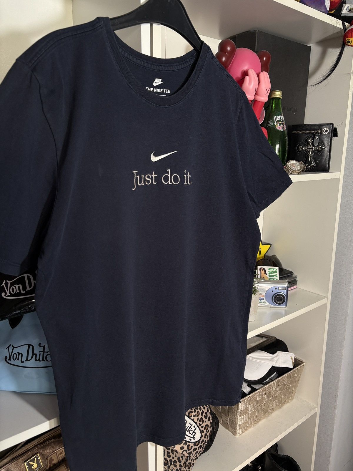 Nike 2000s Nike Center Swoosh Tee T shirt just do it vintage Size US M / EU 48-50 / 2 - 2 Thumbnail