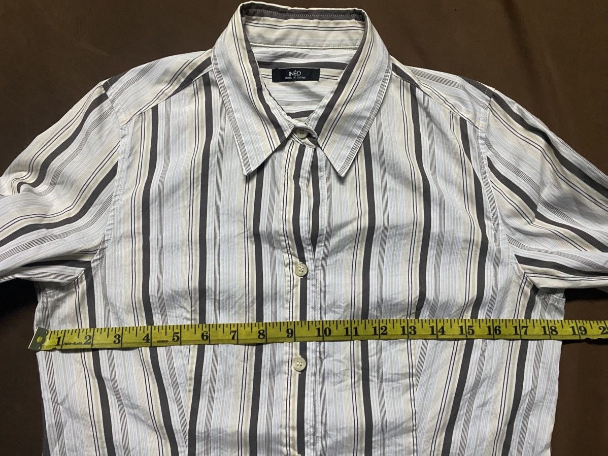 Yohji Yamamoto Ined Yohji Yamamoto Vertical Stripe Shirts Size S / US 4 / IT 40 - 8 Thumbnail