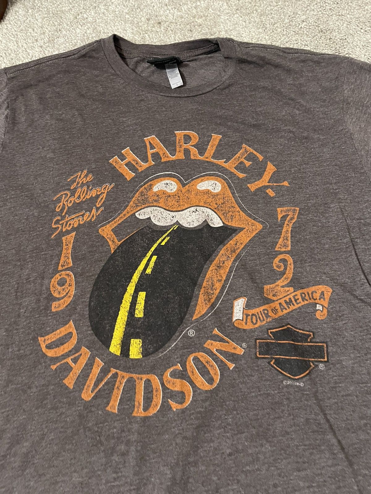 Harley Davidson Harley Davidson Rolling Stones Shirt Size Large Double Sided Size US L / EU 52-54 / 3 - 1 Thumbnail