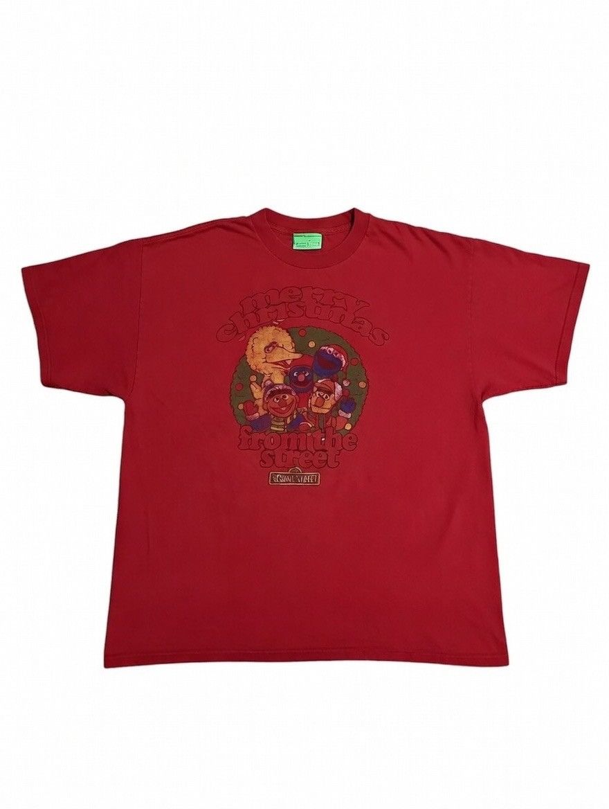 Vintage Y2K Sesame Street Christmas Tee Size US XL / EU 56 / 4 - 1 Thumbnail